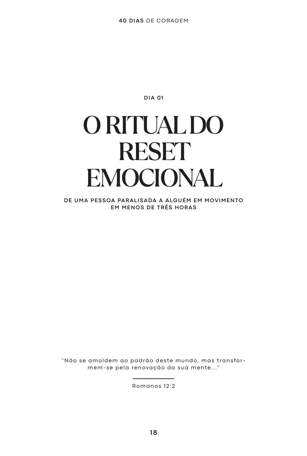Página 18 do e-book: Seu primeiro dia